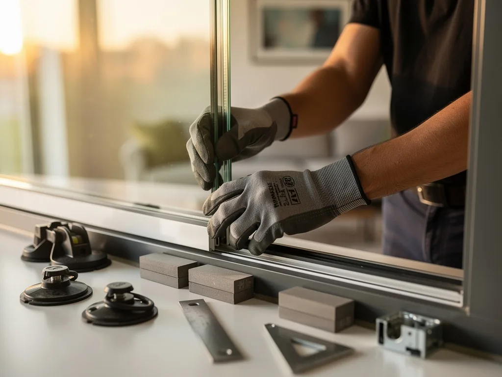 Intervention vitrier à Étampes 91150 : artisan au travail